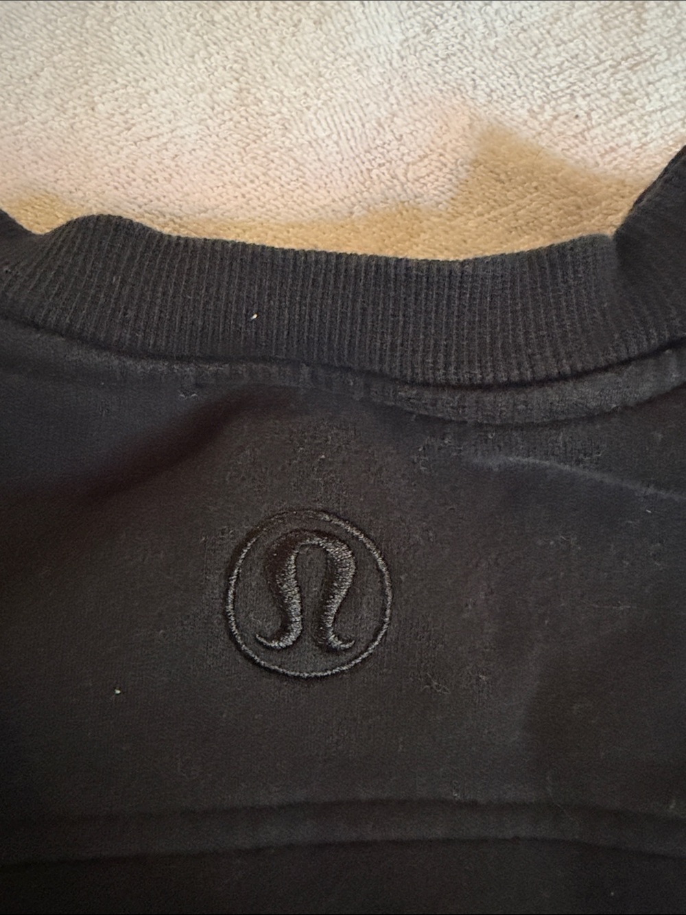 lululemon athletica Black Raised Logo Crew Sweatshirt - Picture 5 of 5